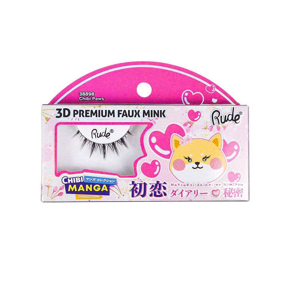 Appaz - Chibi Manga 3D Premium Faux Mink Øjenvipper (Chibi Paws)