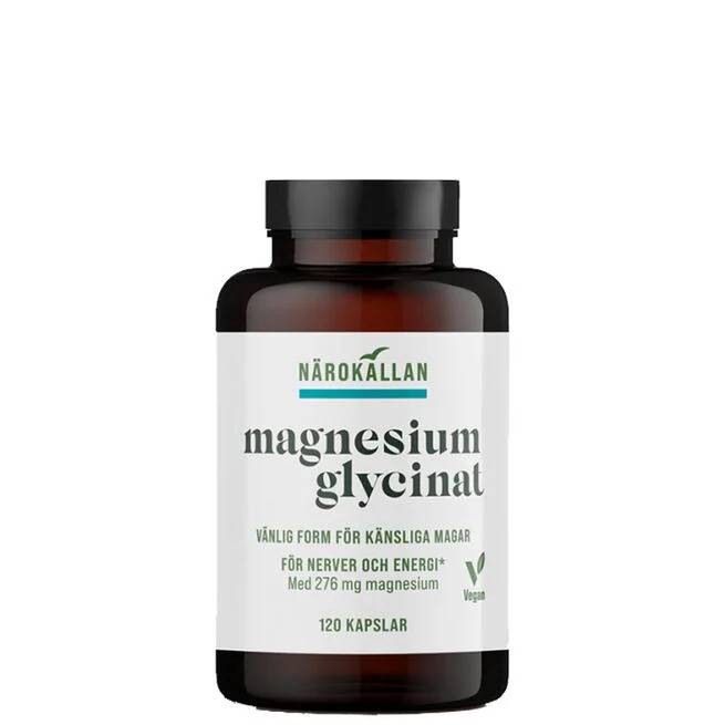 Magnesiumglycinat 120 kapslar Närokällan