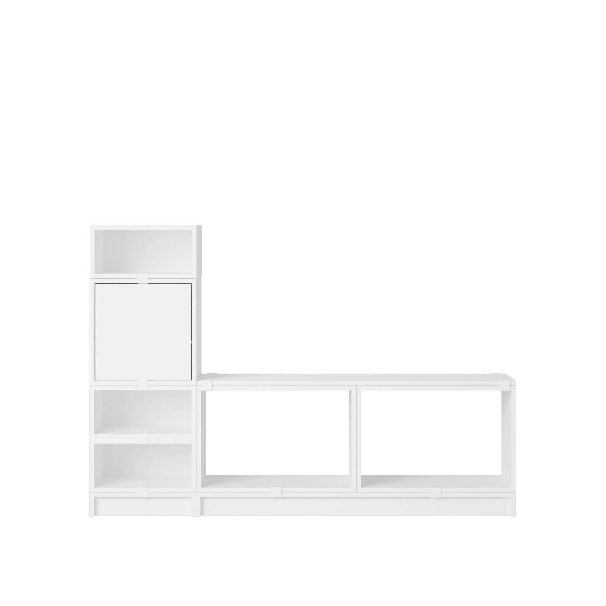 Stacked Hallway Reol Konfiguration 1 Hvid.