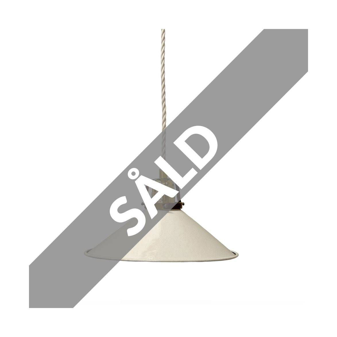 Vintage by Bright 1-2-3 Birger fönsterlampa, vit/mässing