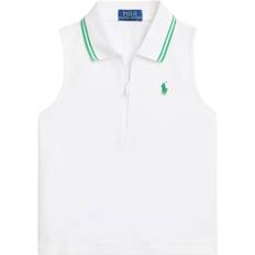 Polo Ralph Lauren Solid Color Half-Zip Sleeveless Polo Kids tops White 313965012-002 XL