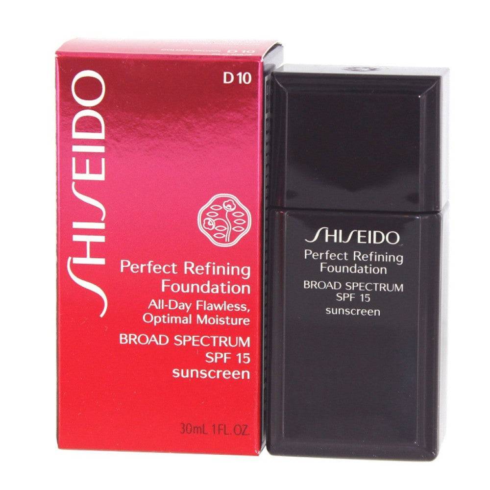 Shiseido Perfect Refining Hydrating Liquid Foundation D10 Gyllenbrun SPF 15 30 ml