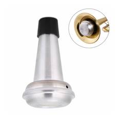Trumpet Mute Ljuddämpare Aluminiumlegering Mute för Trumpet Noise Reducer Anti-störning Svagt ljud silver