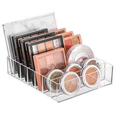 TWUTGAYW ögonskuggspalett organiserare, akryl makeup palett förvaring organisatör, klar hudvård organiseringshållare för smink lådor kontrast sovrum skåp – 7 sektioner
