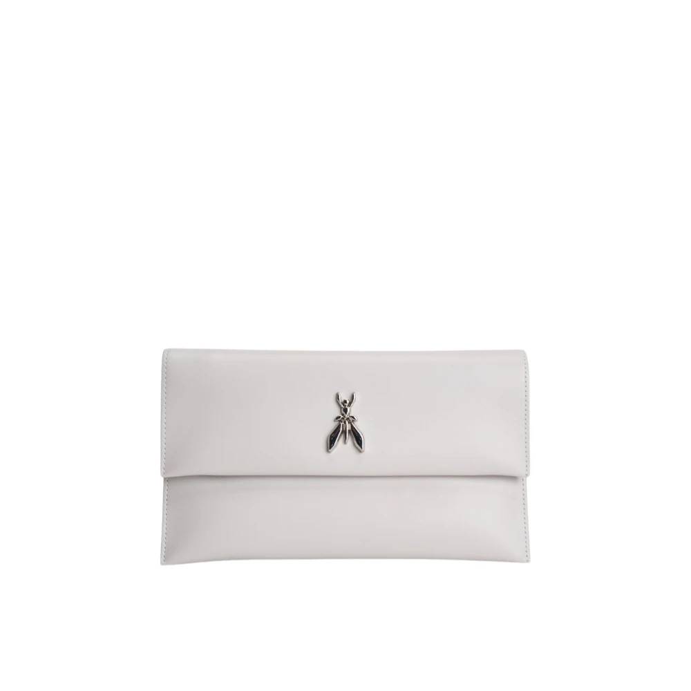 Patrizia Pepe Fly Leather Clutch - - Tasker - Dame - Hvid - ONE SIZE - Uld - Fly Leather Clutch