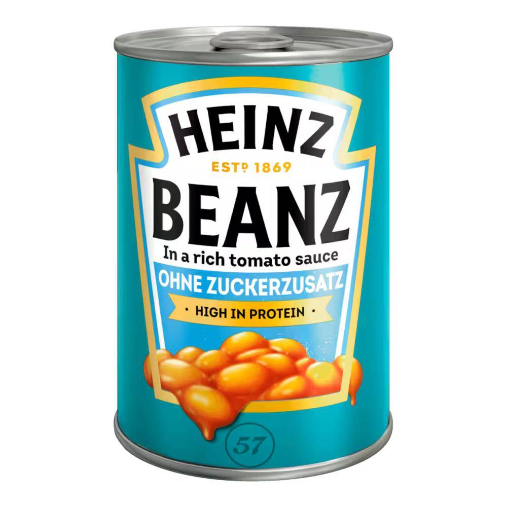 Heinz Sockerfria Bakade Bönor Tomatsås 415G blue