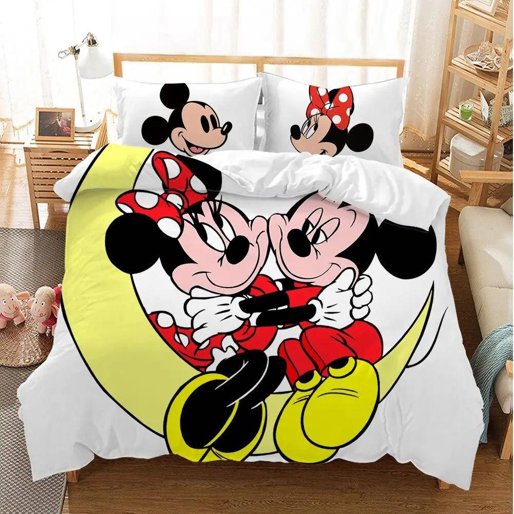 Påslakan med Mickey och Minnie på månen, 210 x 240 cm