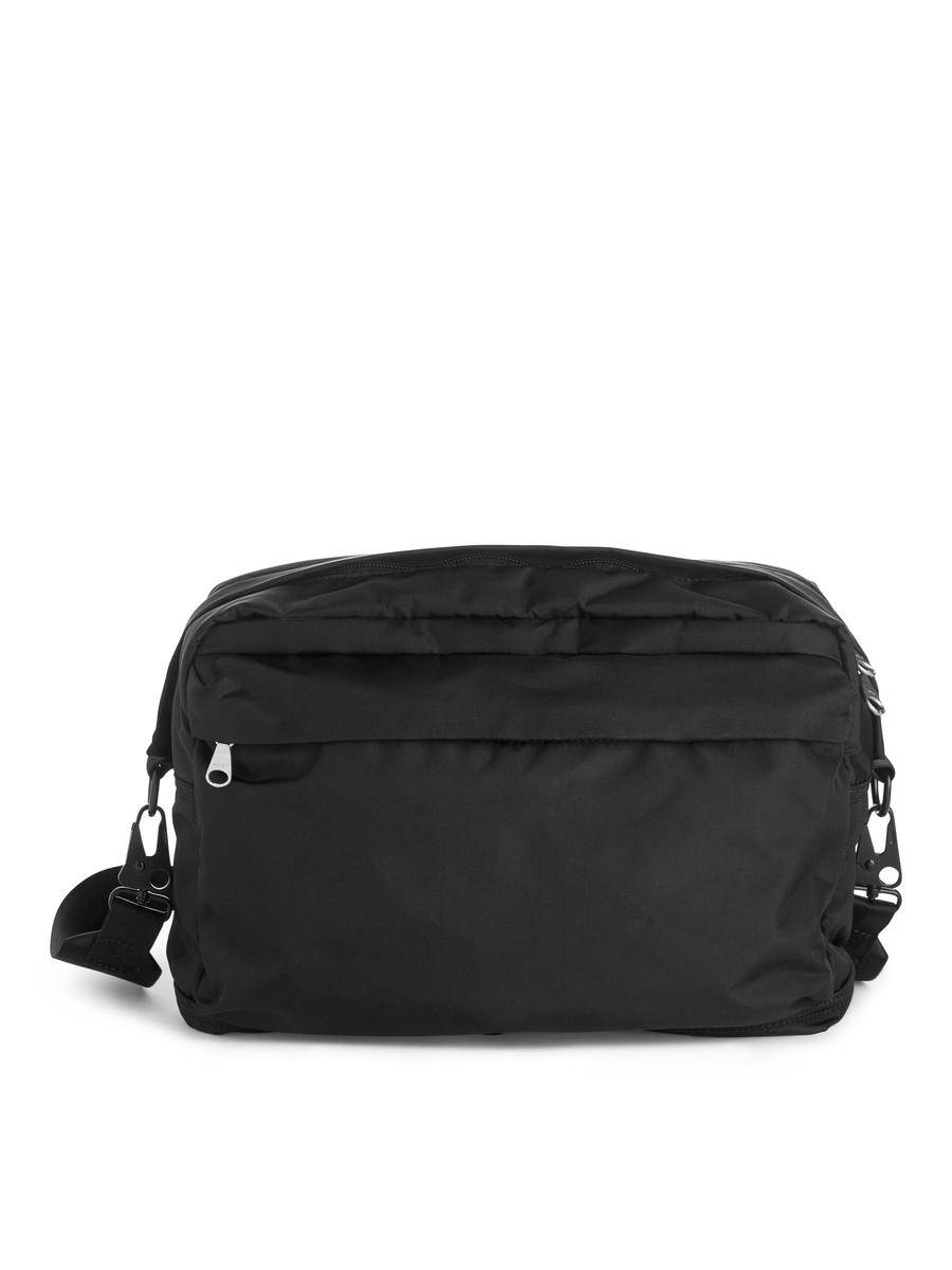 ARKET Nylon A4 Shoulder Bag -Black, ONESIZE