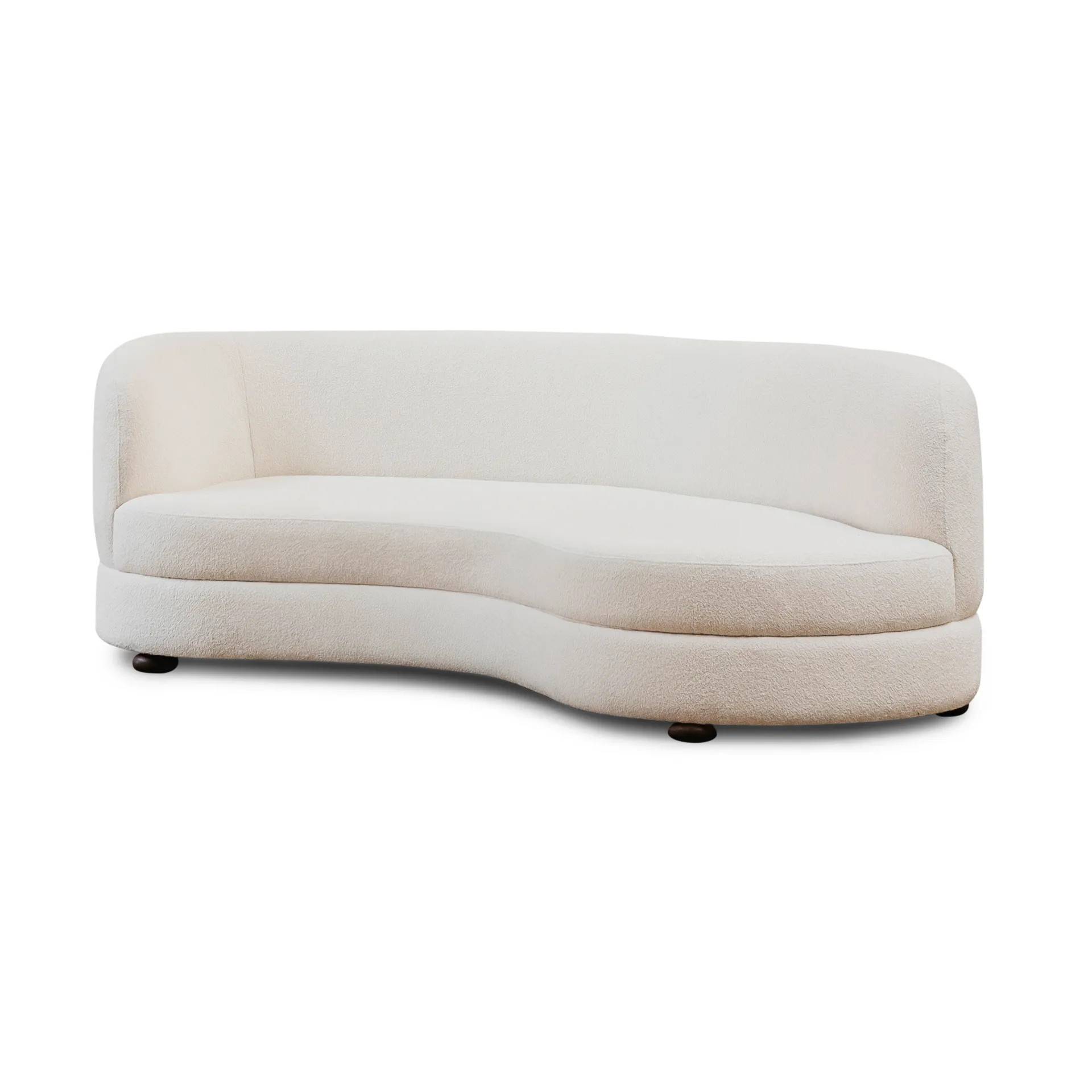 Tinted Delon soffa Bouclé off-white - Vit