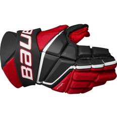 S22 Vapor 3X SR hockeyhandskar, Svart/Röd, Unisex, 15