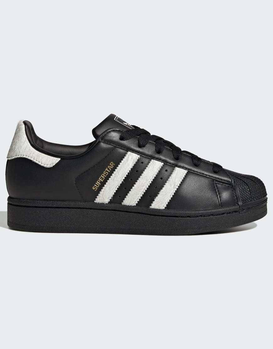 adidas Originals - Superstar II - Sorte og råhvide sneakers - 40