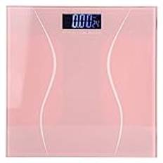 Digital Kroppsviktsvåg 180 Kg/400 Lb Badrumsvåg Elektronisk Våg Med LCD-bakgrundsbelysning Automatisk Avstängning Och återställning För Hem- Och Gymbruk(Rosa)