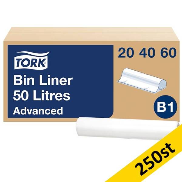 Sopsäck 50L | Tork B1 | transparent | 250st