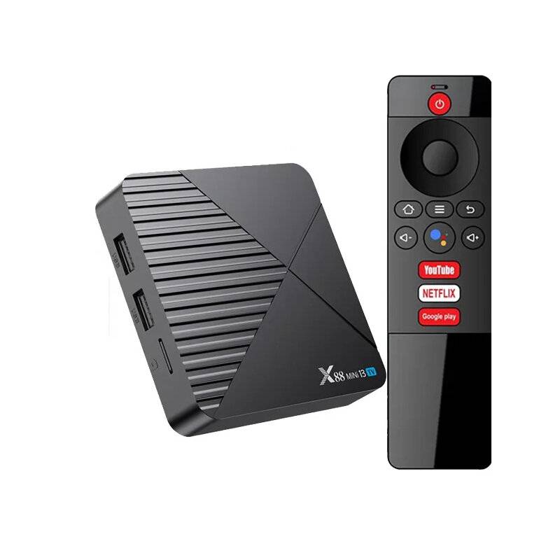 [2+16G]X88 Mini 13 TV BOX Android Smart TV Box RK3528 8K WIFI6 BT Röstfjärrkontroll Media Player TV-mottagare Set Top Bo