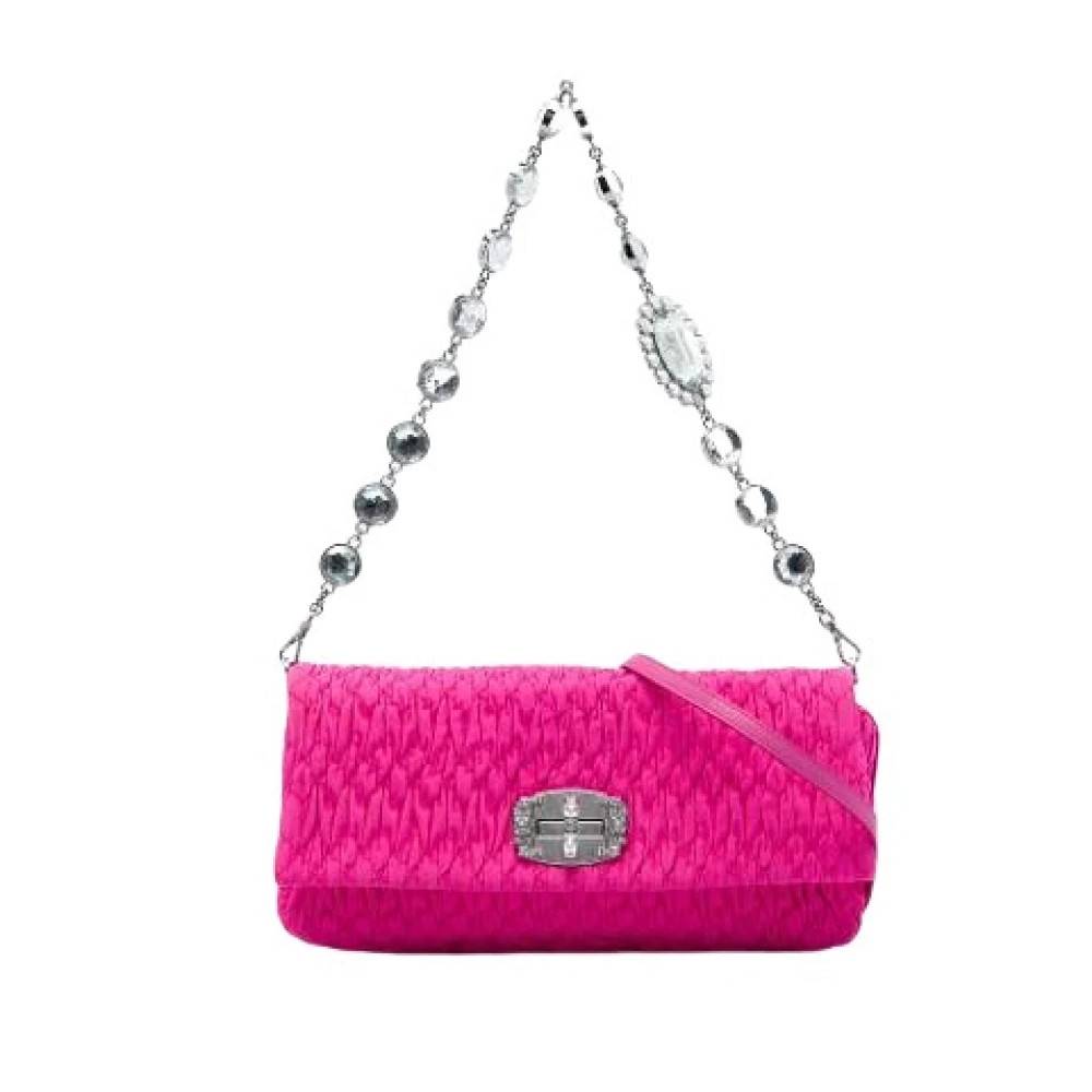 Miu Miu Pre-owned - Pre-owned Quilted Nylon Satchel Vintage - Dam - ONE Size - Nylon