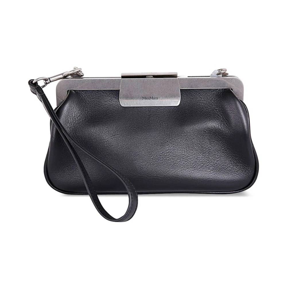 Max Mara Maxmaraclasp Clutch - Tasker - Dame - Sort - ONE SIZE - Uld
