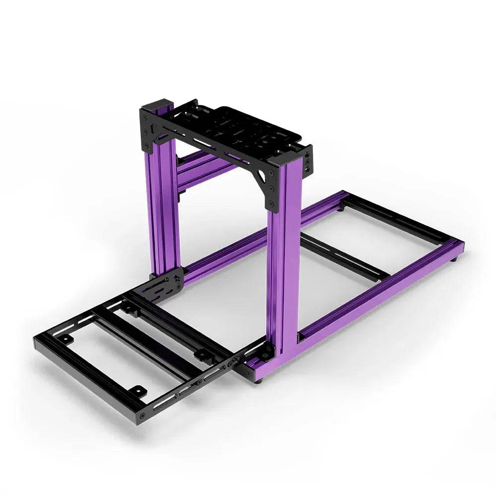 SIMGASM | Hobby Aluminum Sim Racing Cockpit - Bottom Mount / Purple