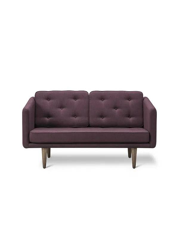 No. 1 Sofa 2 pers. af Børge Mogensen Stofgruppe 5 / Hynde: Stofgruppe 5 / Eg sæbe - Jacobsen Plus