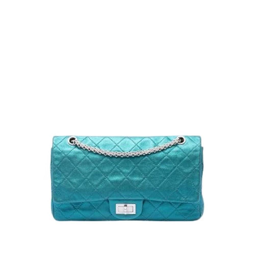 Chanel Vintage Pre-owned Reissue Flap - Vintage - Dame - Blå - ONE SIZE - Uld