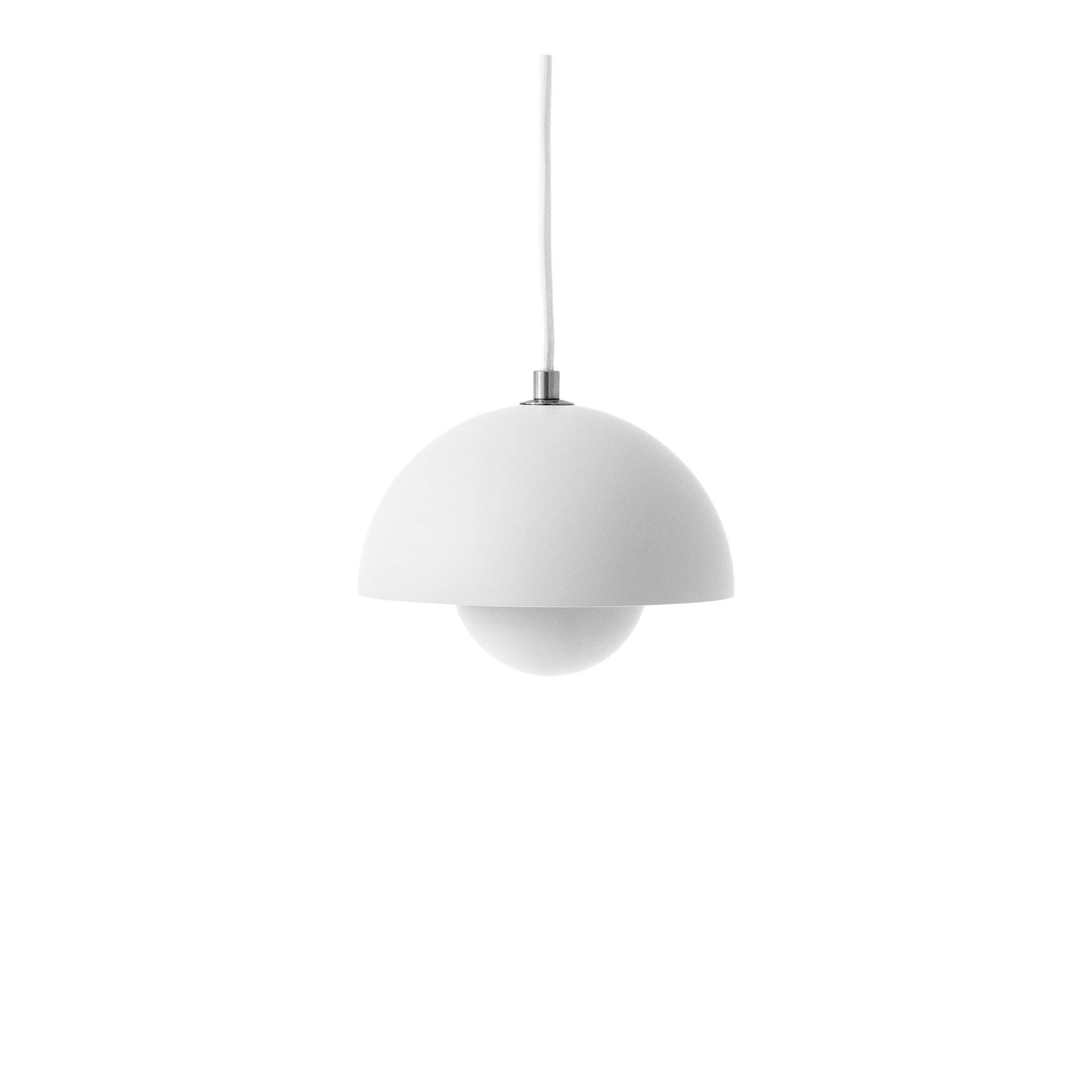 &Tradition - Flowerpot Pendant VP10, Matt White - Pendellampor - Verner Panton - Vit