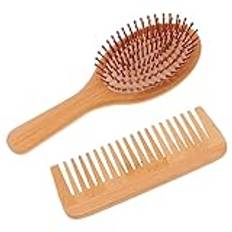 Healvian 2 St Luftkudde Massage Kam Hårkam Hem Hår Kam Salong Hårborste Paddla Hårkam Paddelborste Paddla Hårborste Bambu