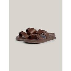 Tommy Hilfiger Sandal | Leather Buckle Sandal | Cocoa