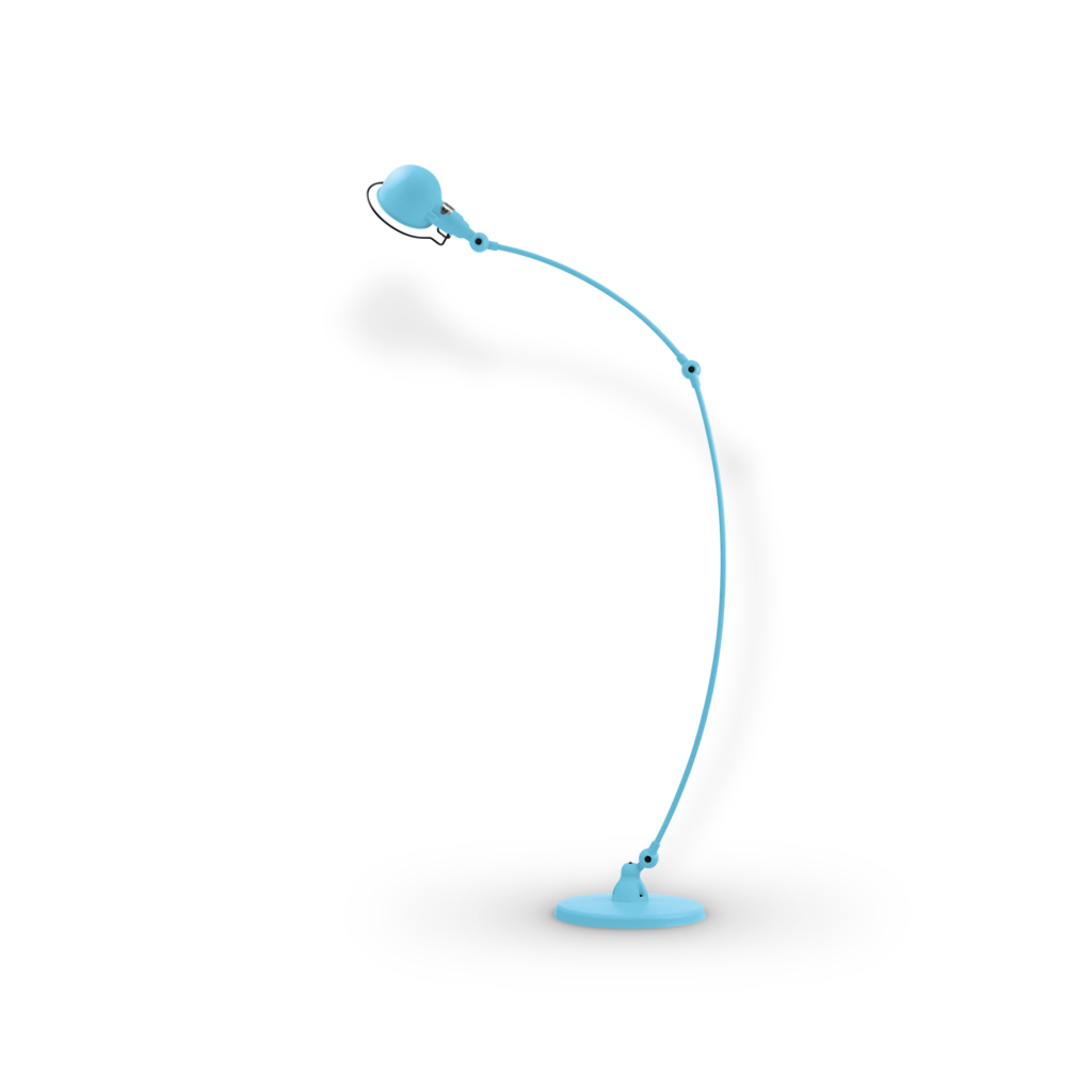 Signal SIC843 gulvlampe fra Jieldé - Pastel blue / Blank