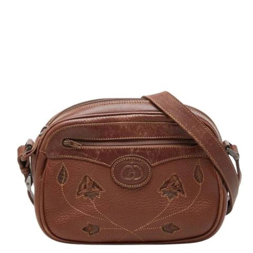 Gucci Vintage Pre-owned Skuldertaske - Vintage - Dame - Brun - ONE SIZE - Uld