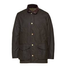 Barbour Hereford Wax Olive Designers Jackets Parkas Brown Barbour