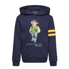 Ralph Lauren Kids Polo Bear Fleece Hoodie Marinblå