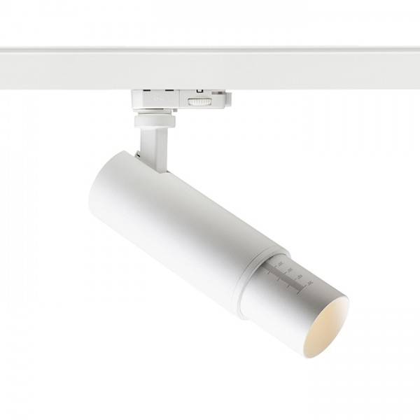 Zima 3-faset skinnespot 20W LED med zoom 10-50° Dæmpbar
