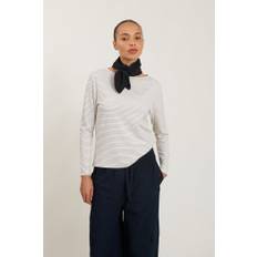 Liva Boat Neck - whisper white / Sky captain XL - 92% Viscose (Ecovero), 3% Polyester, 5% Elastane - T-shirts