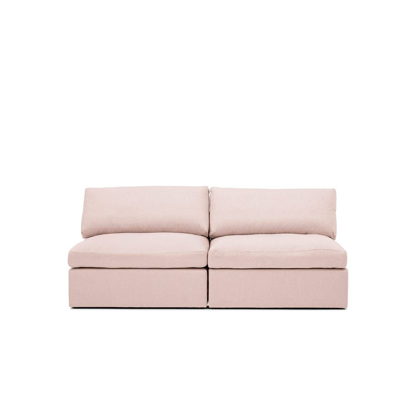 Lucie Grande 2-Seat Sofa (Without Armrests) Blush