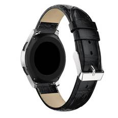 Læderrem Krokodil Garmin Venu 3 sort
