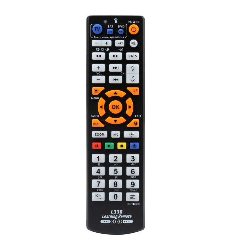 L336 kopia smart fjärrkontroll med inlärningsfunktion för tv cbl dvd vcd sat video cd hi-fi box videobandspelare str-t inlärning