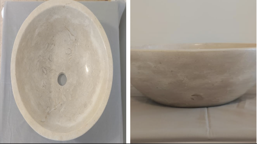 OChandel Tvättställ Peace Oval Vit Ø40 cm (14 cm)