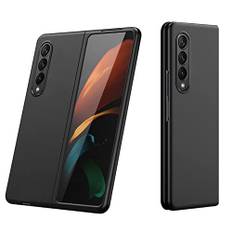 Olycism Handyhülle kompatibel mit Samsung Galaxy Z Fold 4 5G, ultradünne strapazierfähige Schutzhülle für Galaxy Z Fold 4 Stoßdämpfung Kratzfest rutschfest verdickt schwarz