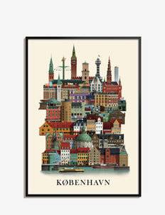 Martin Schwartz København small poster - Posters & Ramar - MULTI COLOR / clear