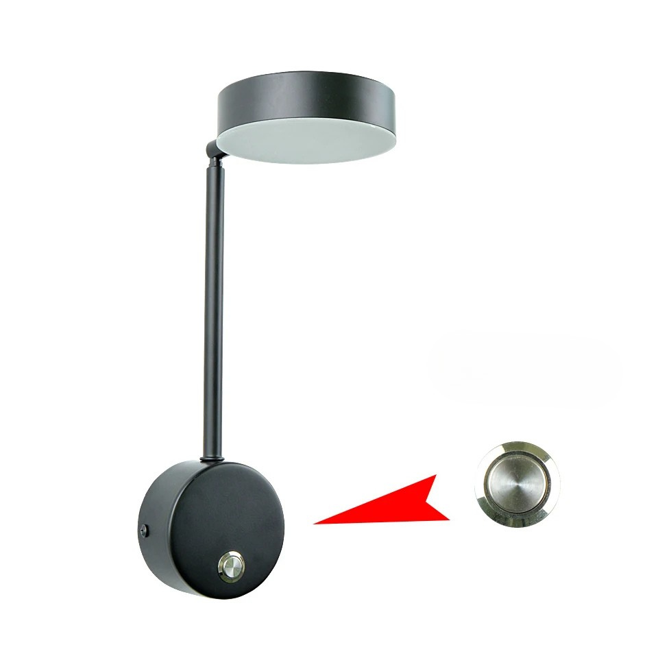 NordicGlow - Justerbar LED Vägglampa för Modernt Inredning - WA216-BS / 4000K