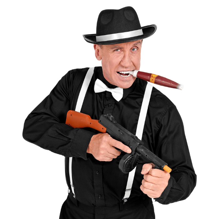 Gangsterset kostym - 4 delar