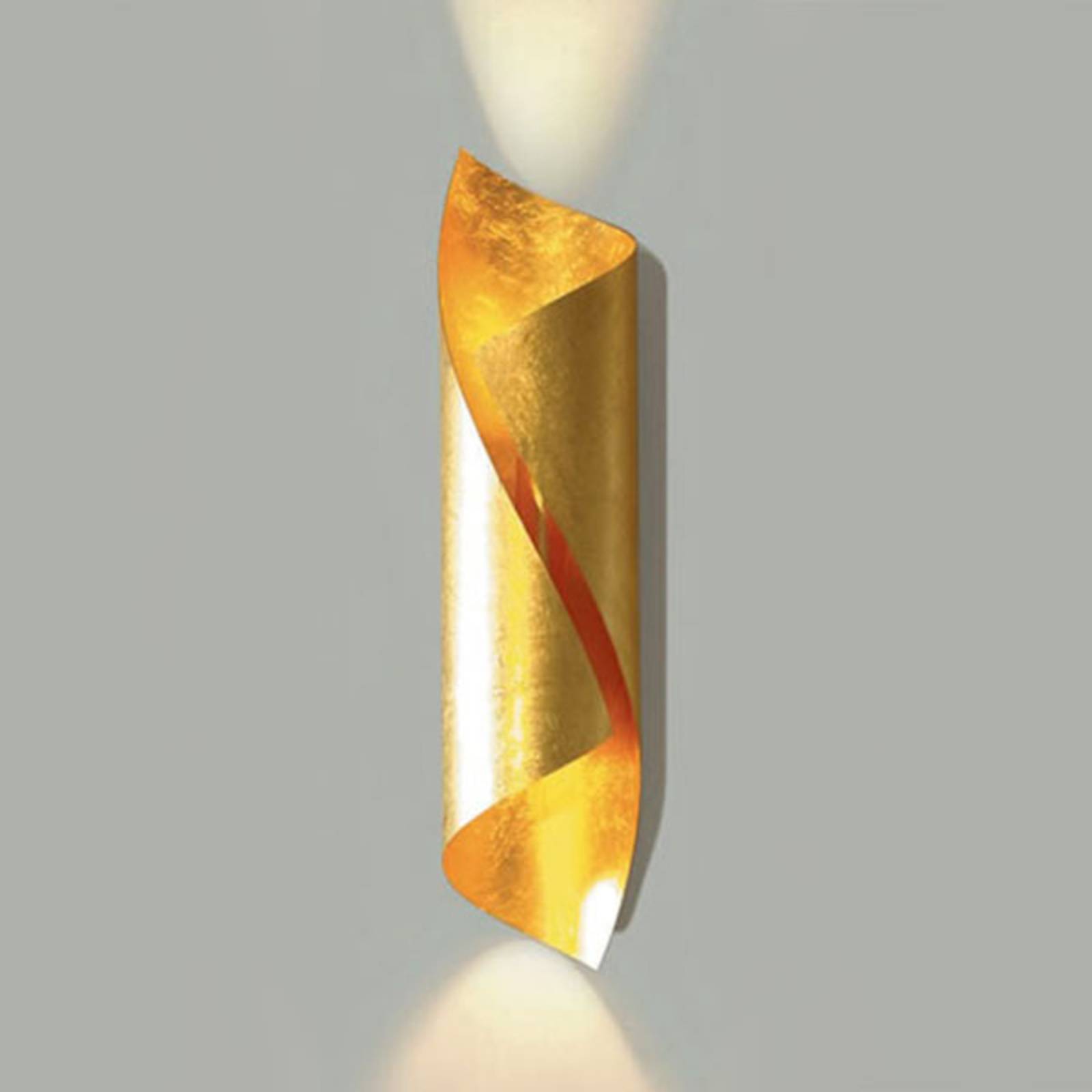 Knikerboker Designer væglampe Hué, dæmpbar, Messing/guld, Stue/spisestue, Metal, Design