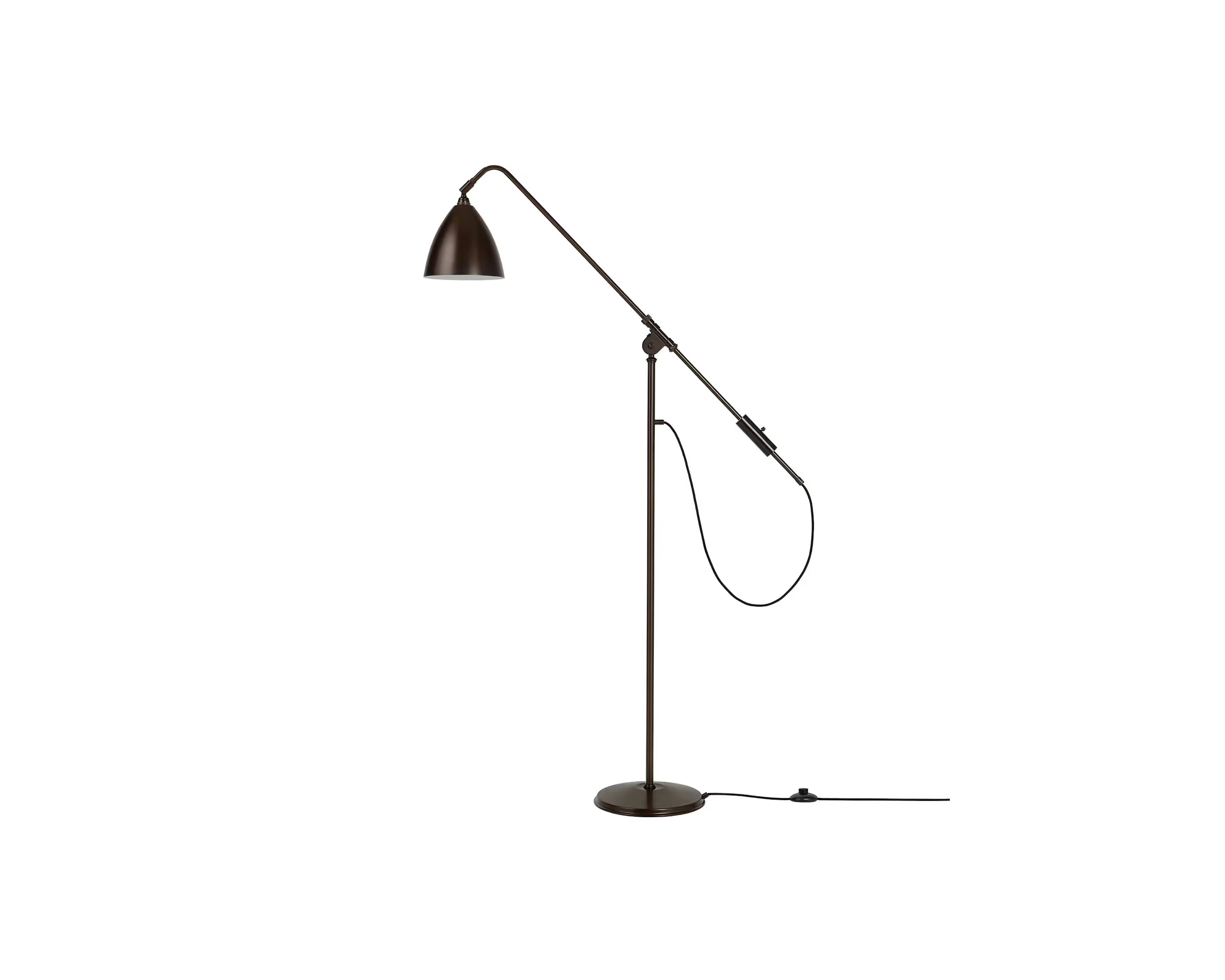 GUBI BL4 M golvlampa svart
