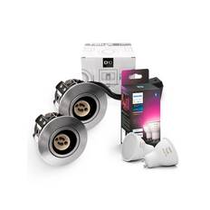 HiluX D10 Alu indendørs inkl. Philips Hue Color 2-pak