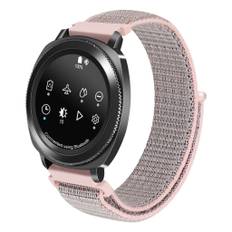 Samsung Galaxy Watch (46mm) erstatnings urrem i nylon med velkro lukning - Lyserød