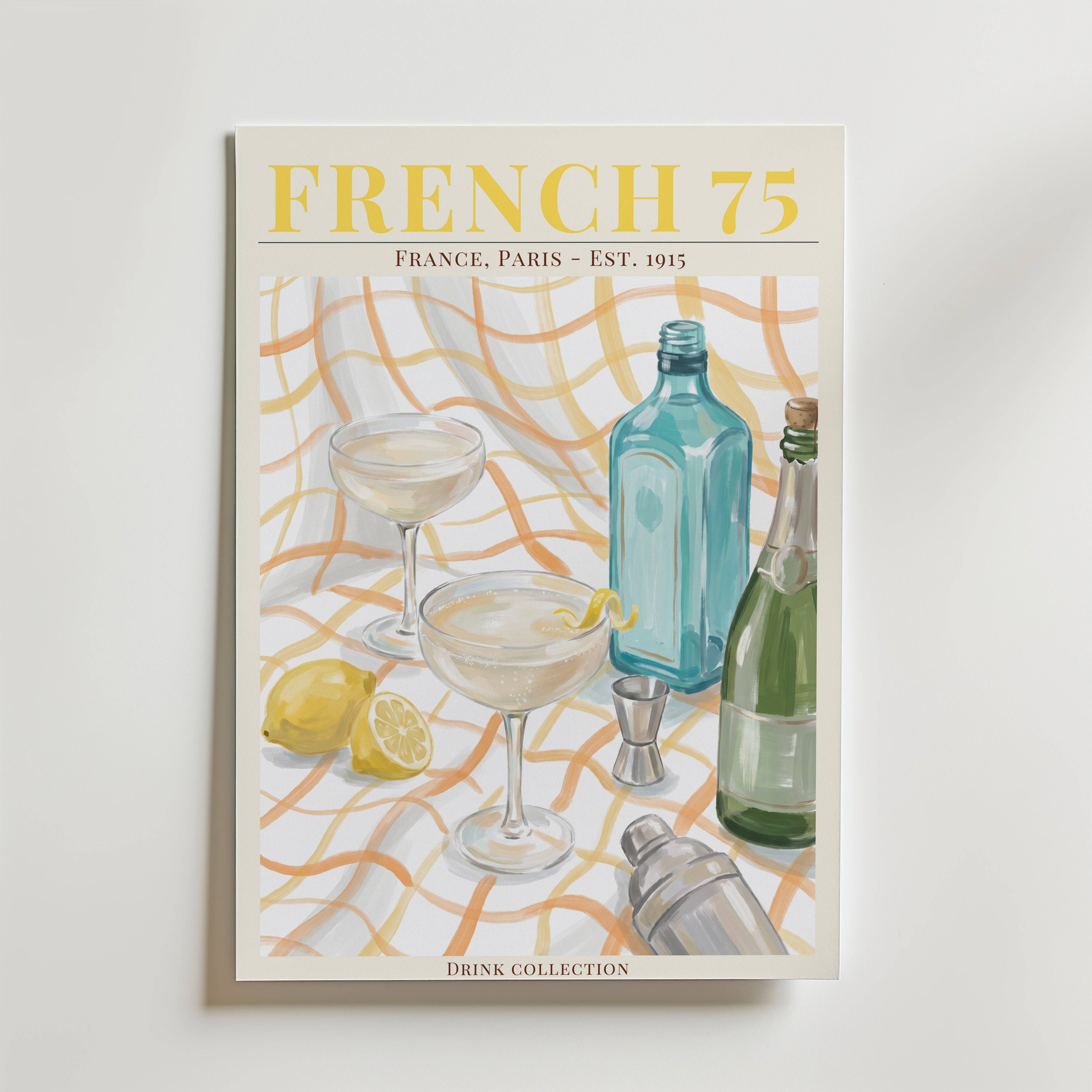 French 75 Poster - Fine Art Poster 21x30 cm