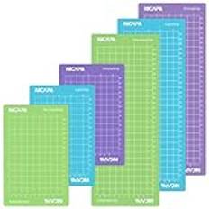 Nicapa tillbehör Variety Grip skärmatta för Cricut Joy (11,43 cm x 16,51 cm/11,43 cm x 30,5 cm, 6 STK) med rutnät för kort, papper, vinylfolie plotterskärning, premiumlim, flexibel och hållbar