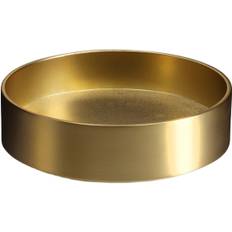 Uyuni Light Candleholder Pillar, Matte Brass, 9x3 cm - NO_SIZE Ljusstakar För Blockstearinljus Från Magasin - Brown (NO_SIZE)
