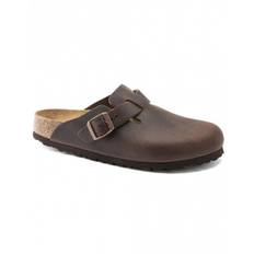 Boston Leather Mules - Oiled Habana Brown (Regular Fit)