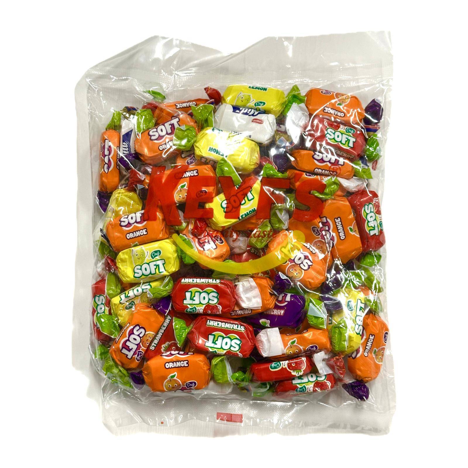 Store frugt karameller, Keyfs 600g (bedst før 23/05-26)