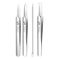 Black Head Remover Tool, Pimple Popper Tool Kit | Pimple Extractor Tool,Pimple Popper Tool Kit, Pimple Extractor Tool, Professional Whitehead Popping Removal Tool för Whitehead Comedon on Nose